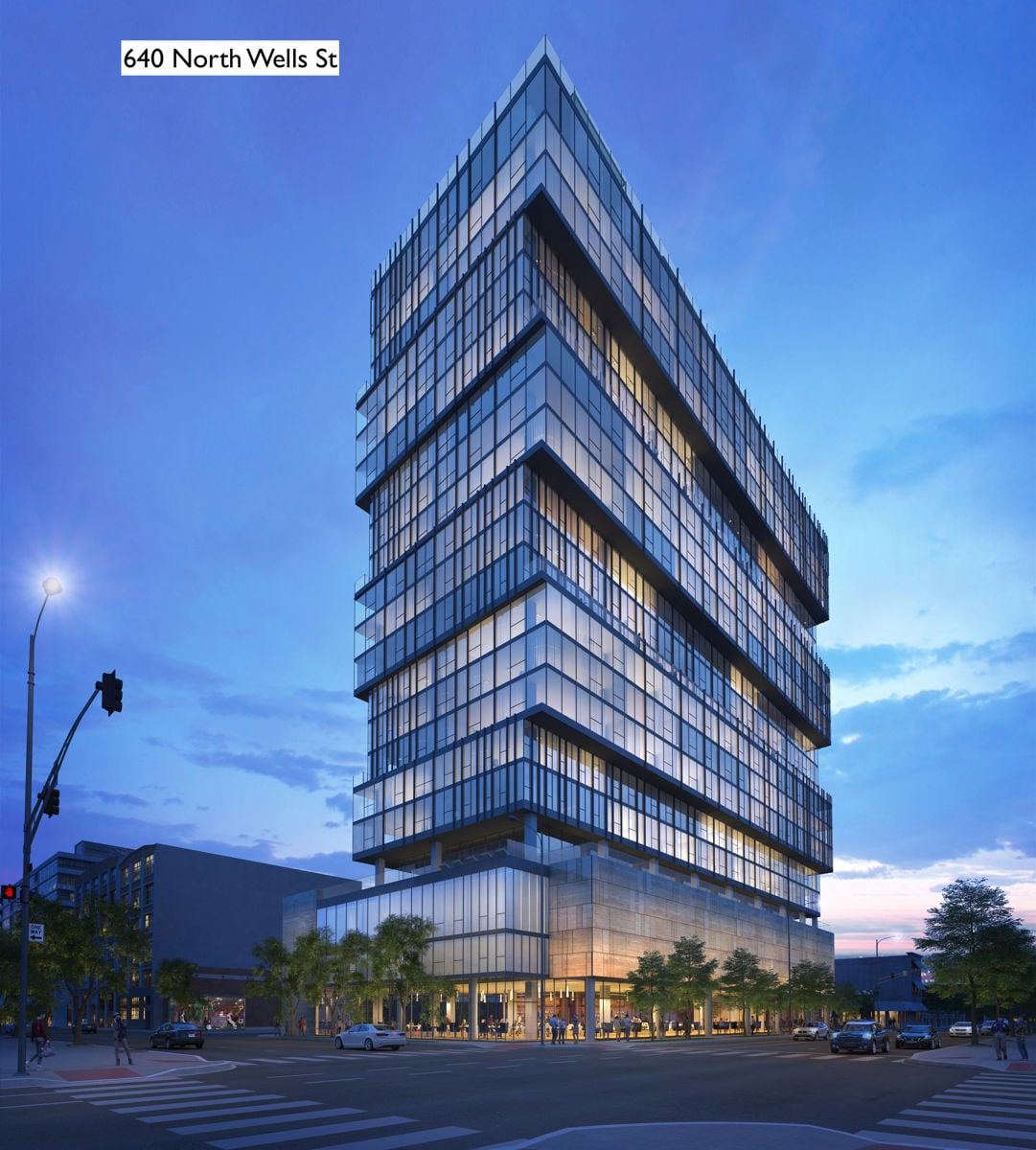Ontario & Wells - Rendering 1_Dusk