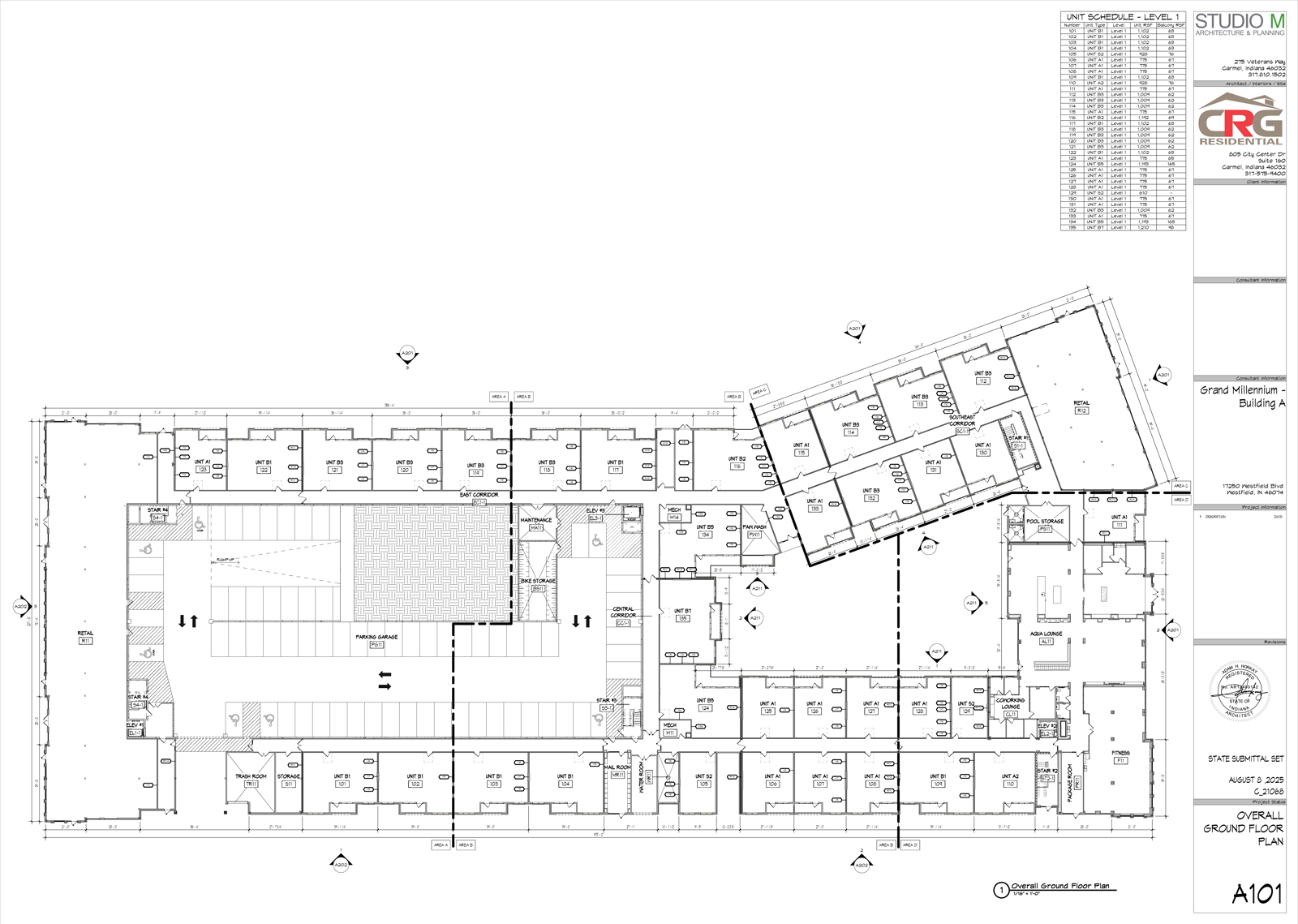 A101 - OVERALL GROUND FLOOR PLAN