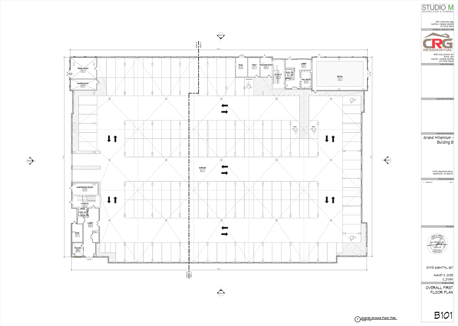 B101 - OVERALL FIRST FLOOR PLAN