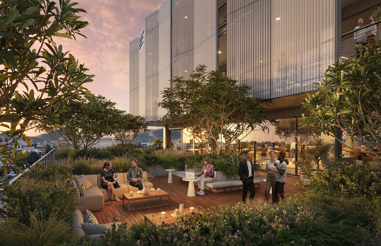 Echelon Studios courtyard