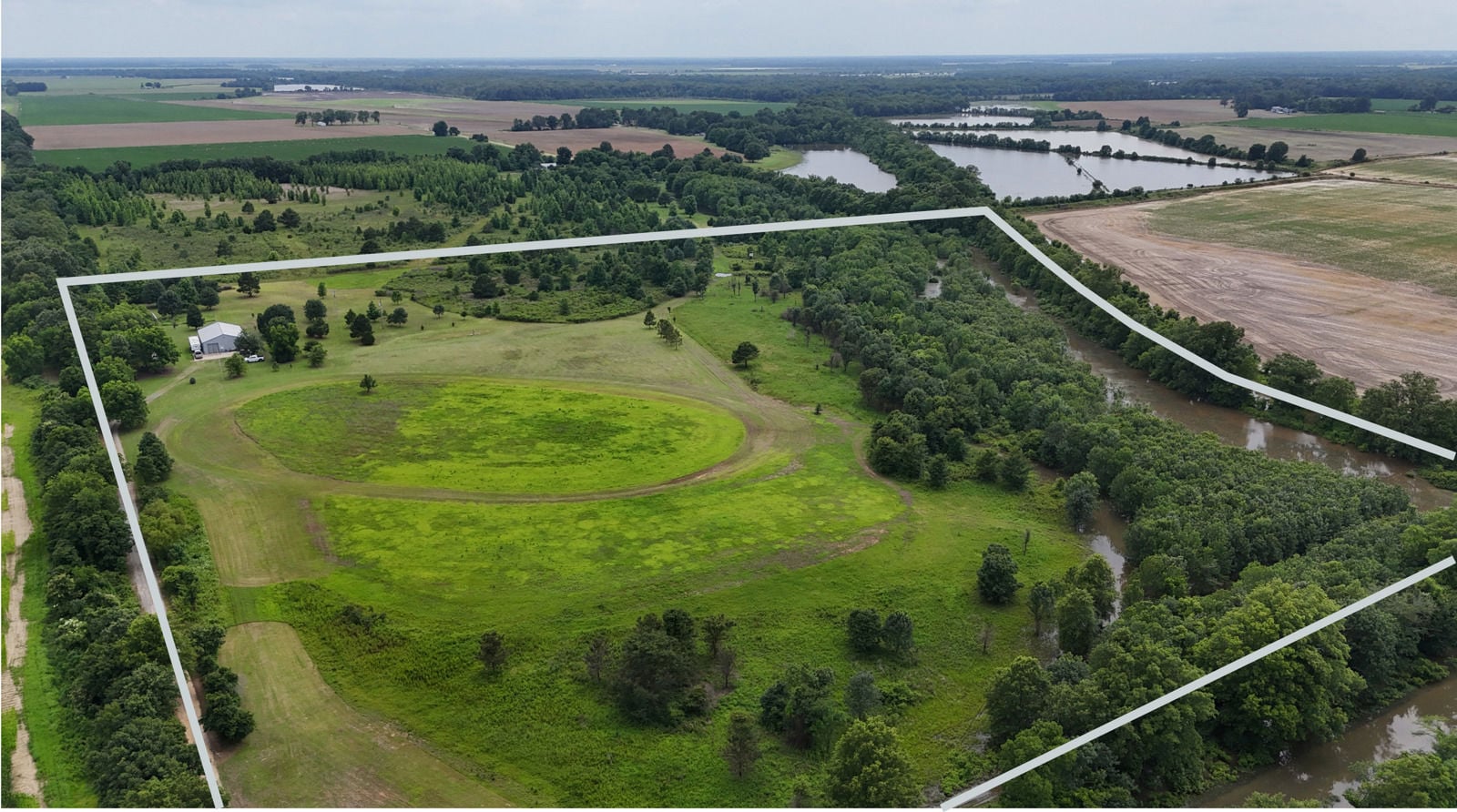 Aerial Outline 1595 Blue Point Rd