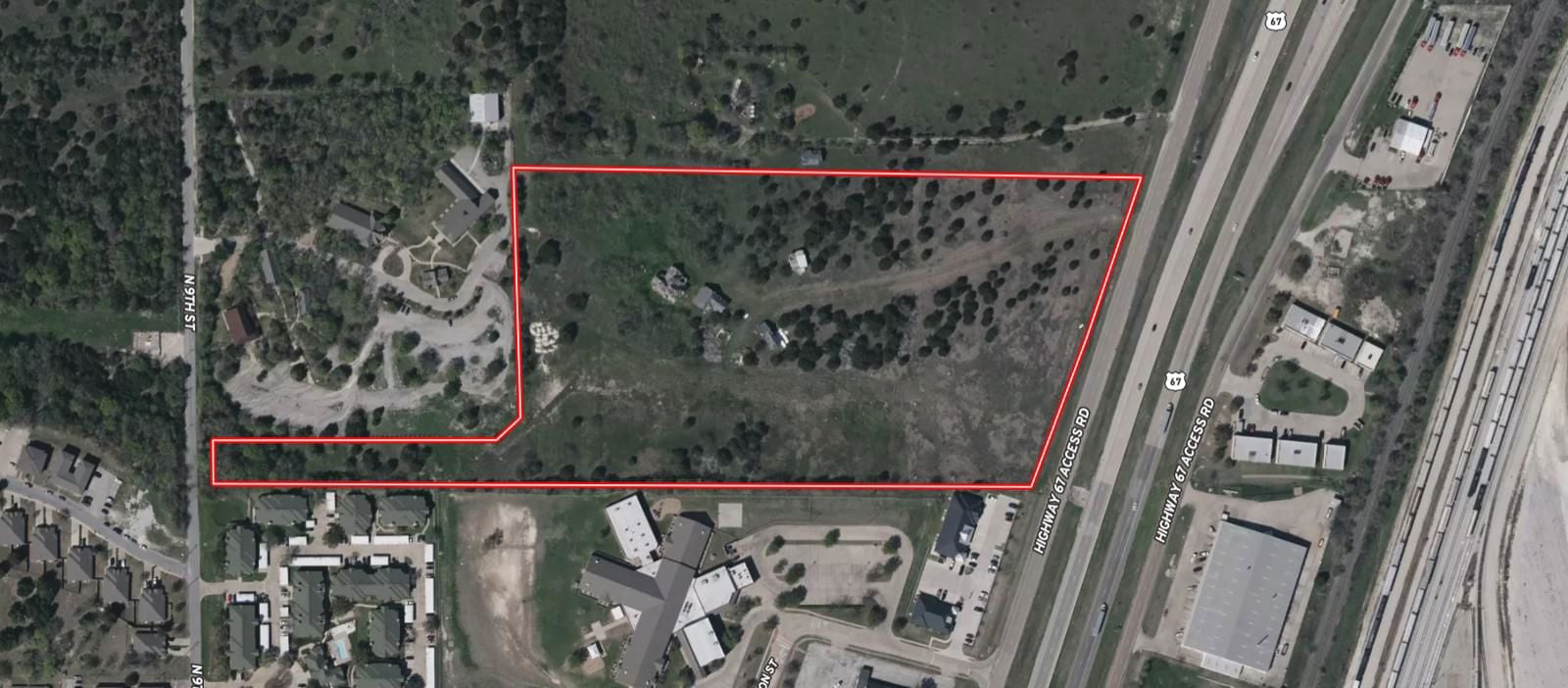 close up aerial land id 