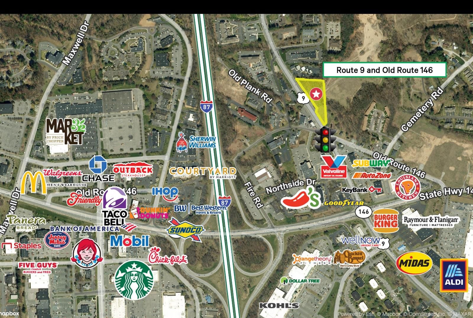 retail map with overlay