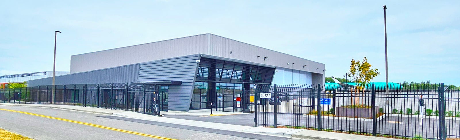 hangar exterior street view