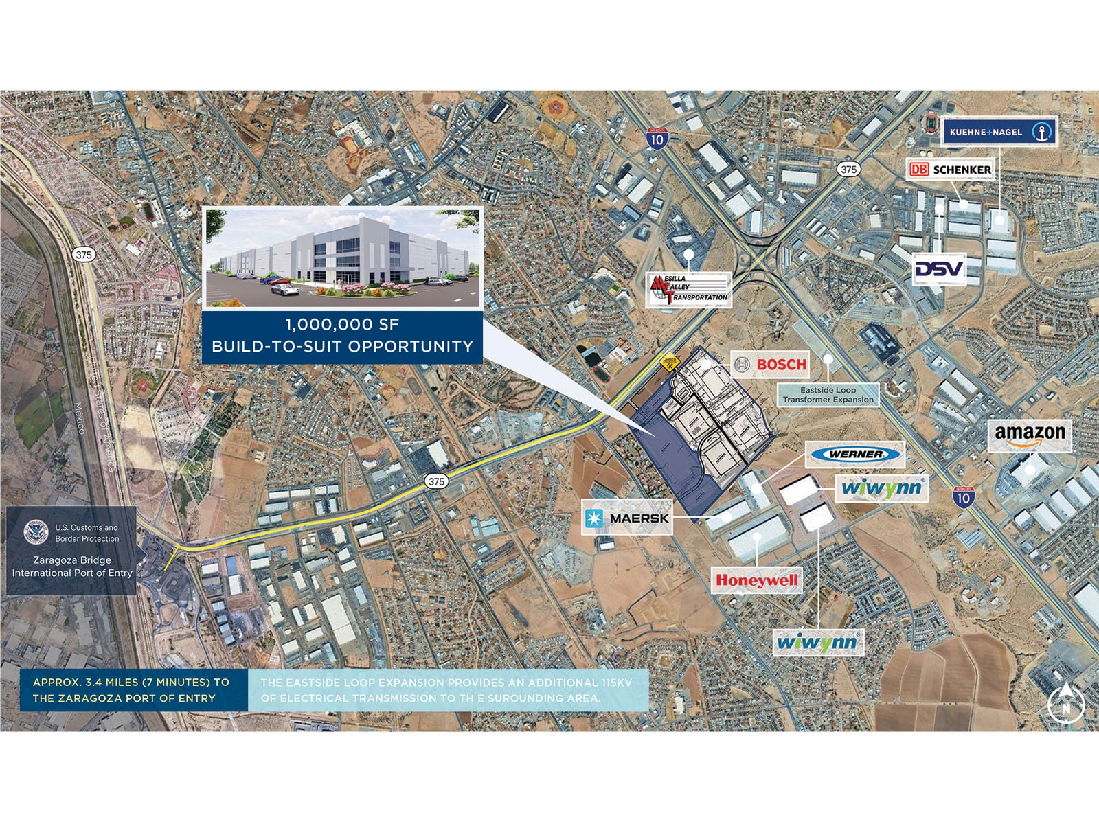Rancho Del Rey Logistics Park - BTS Opportunity - Aerial View, Surrounding Businesses