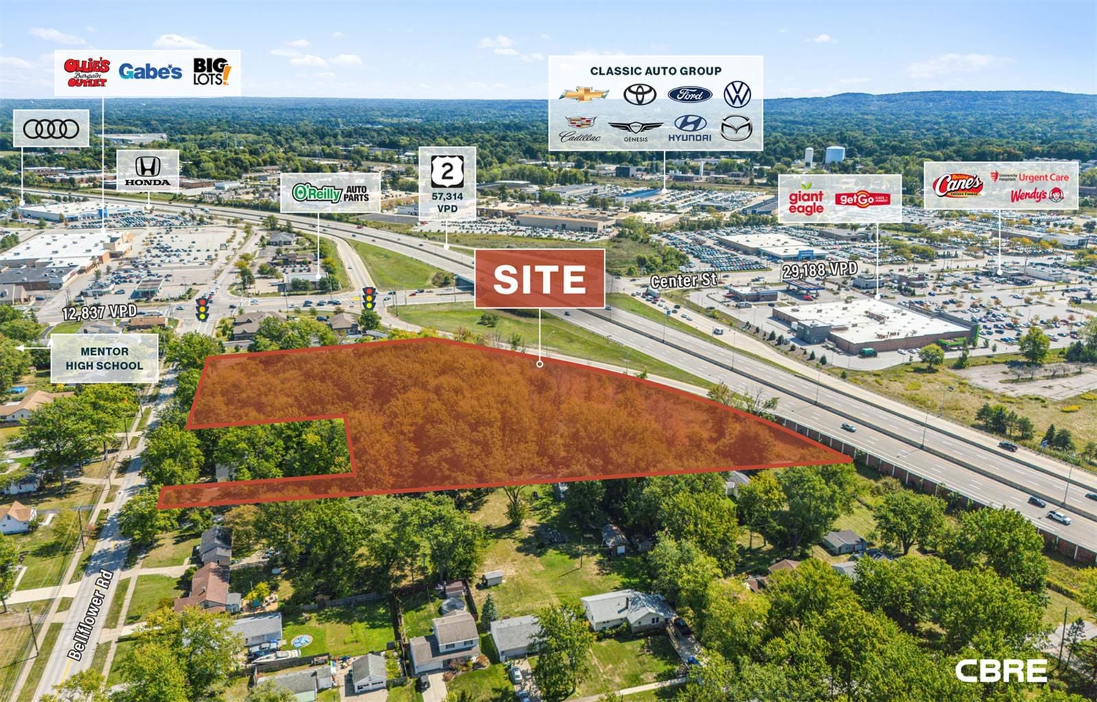 5.68 AC Development Site 8366 Bellflower Road - Image 2