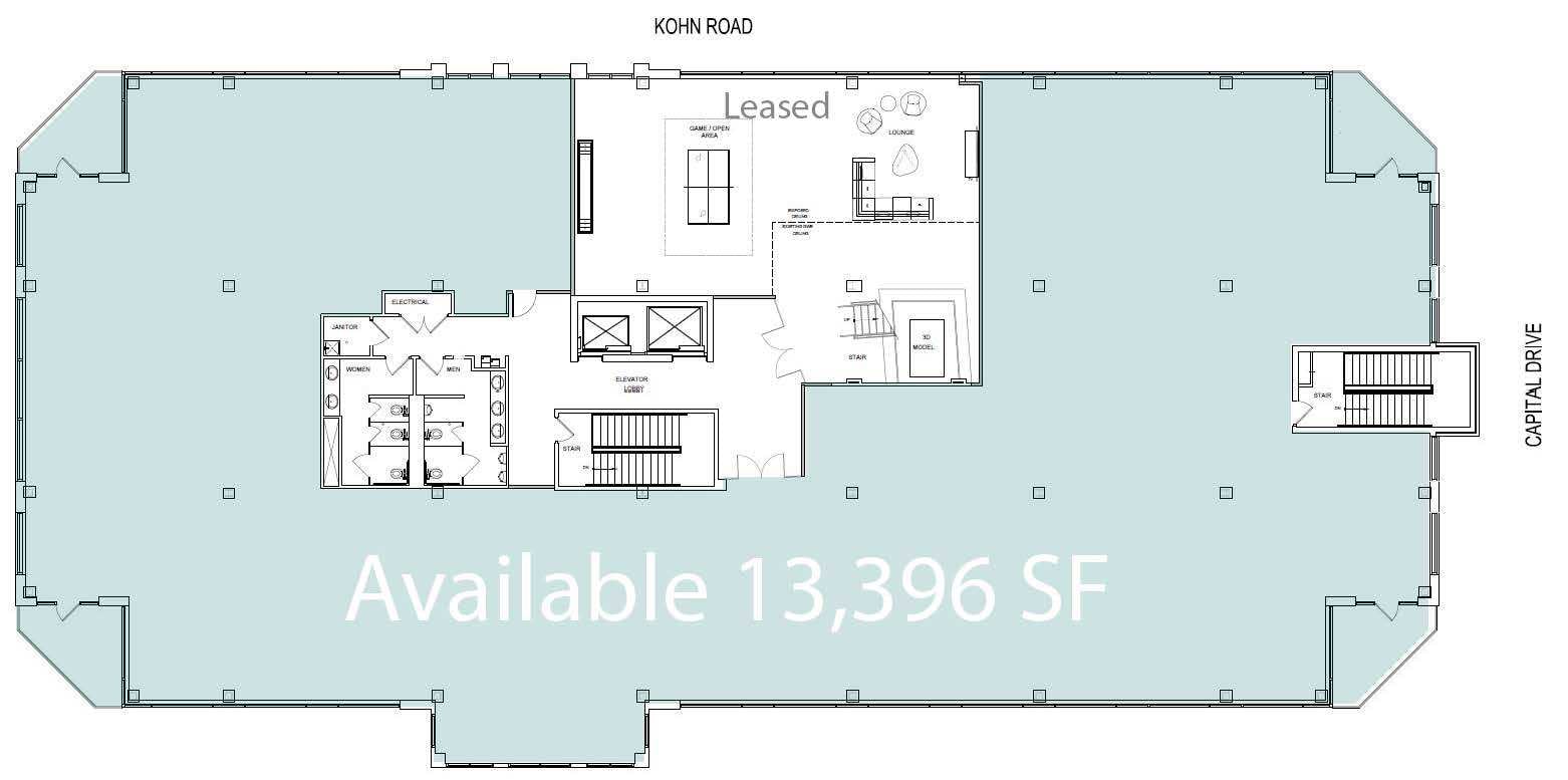 5 Cap 3rd Floor Plan - Corridor Eliminated Pt. 2