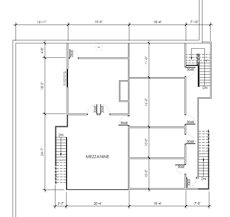 Architect drawing of Floor plan - Upstairs 