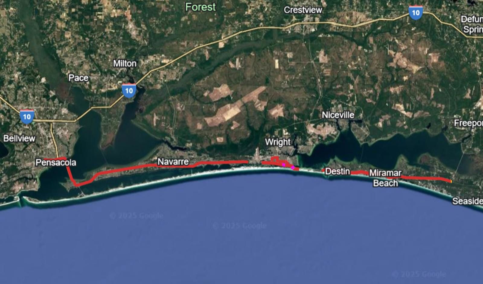 Pensacola through Destin