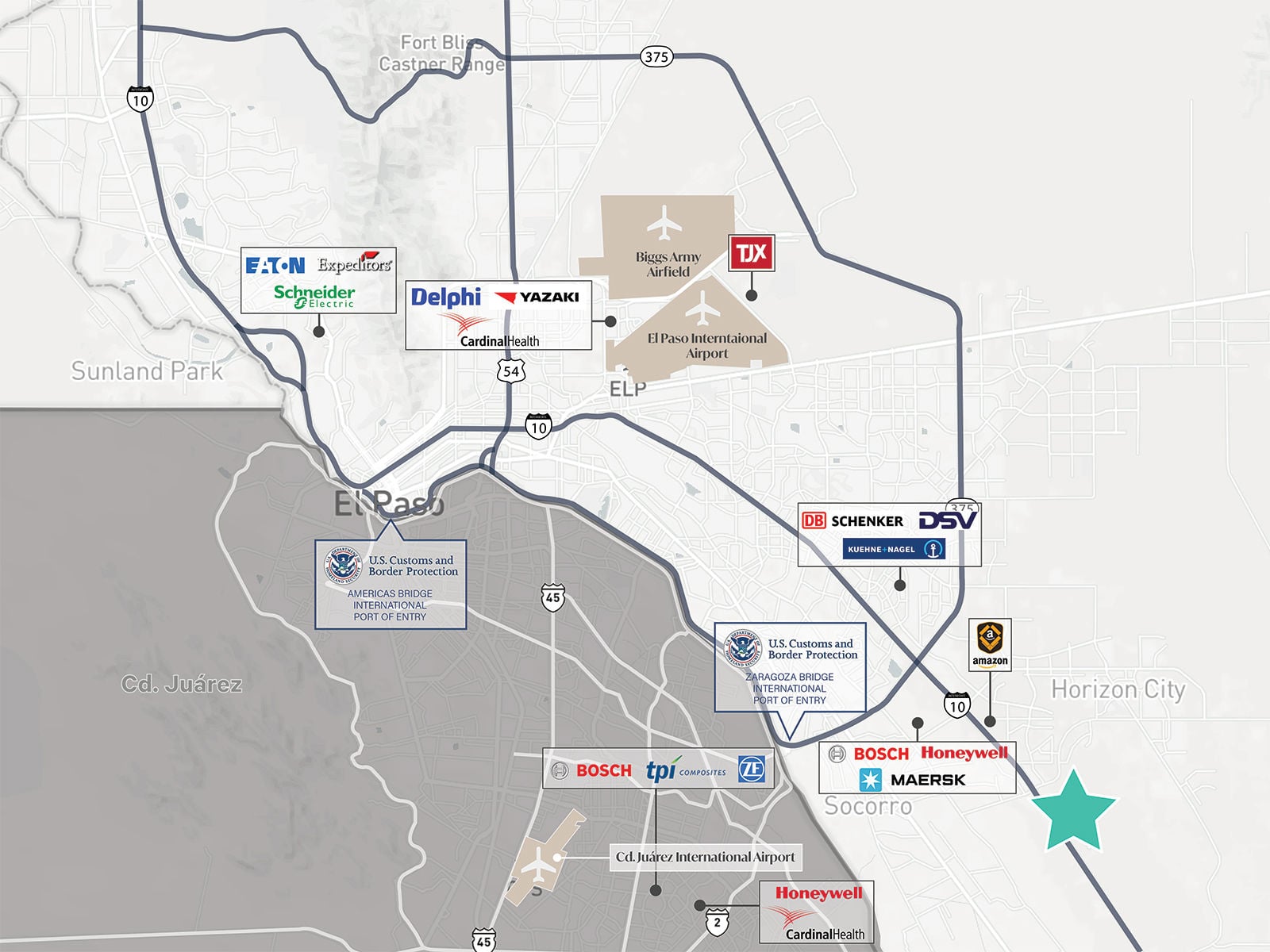 Saxum - West Texas Logistics Center - BTS Opportunity - Map View (City Wide)