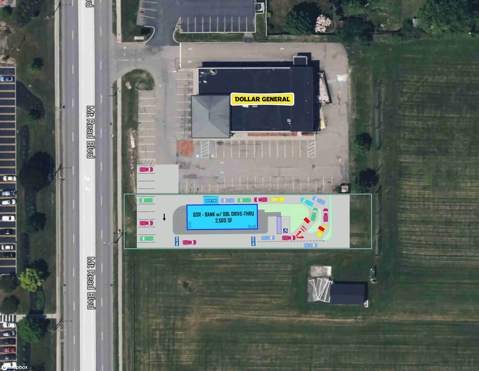 Aerial 1 Showing Concept Plan