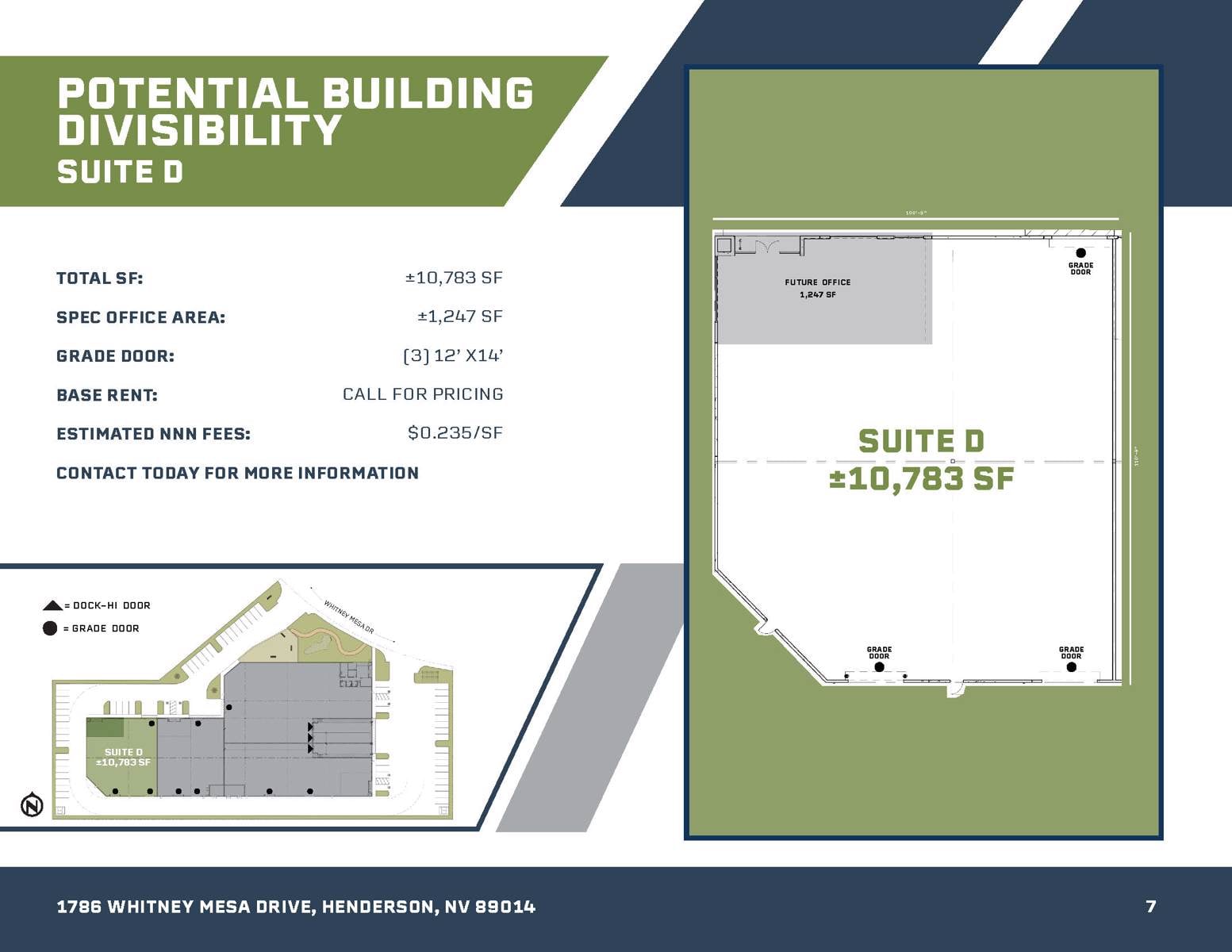 Suite D floorplan