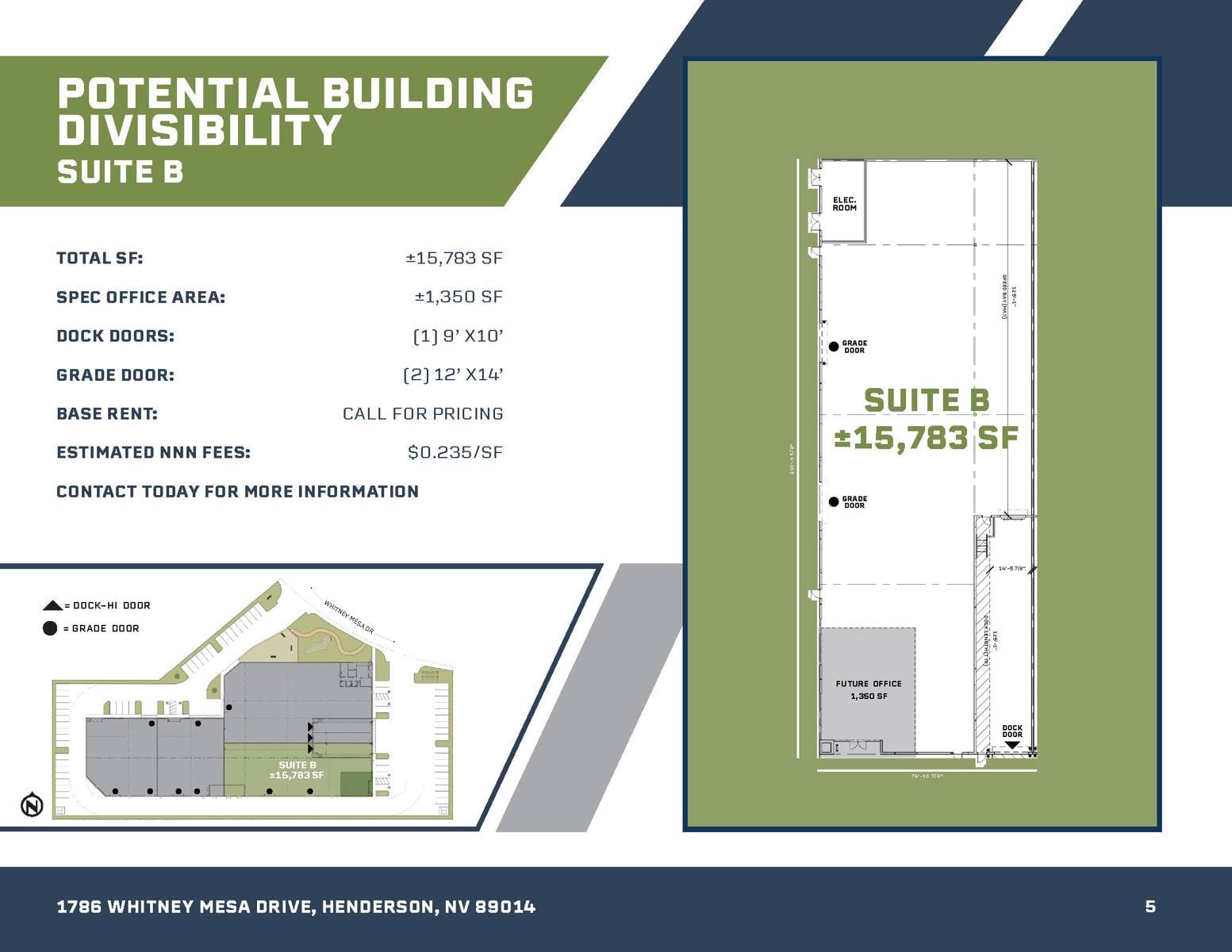 Suite B floorplan