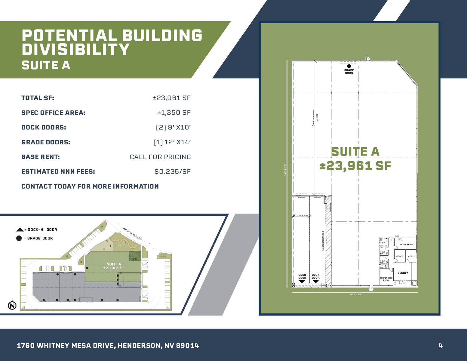 Suite A floorplan