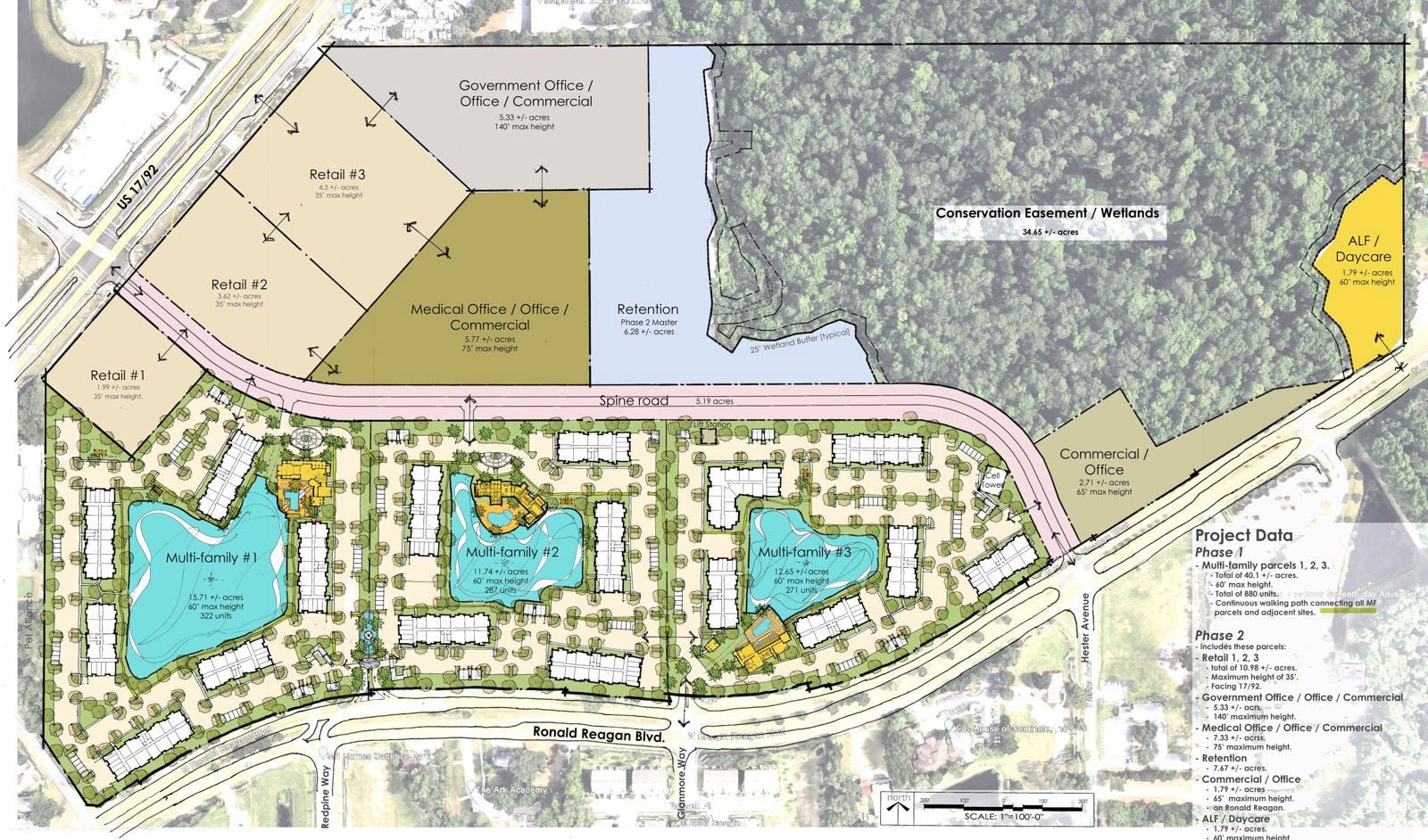 Conceptual Site Plan - Integra Parc at Reagan Center