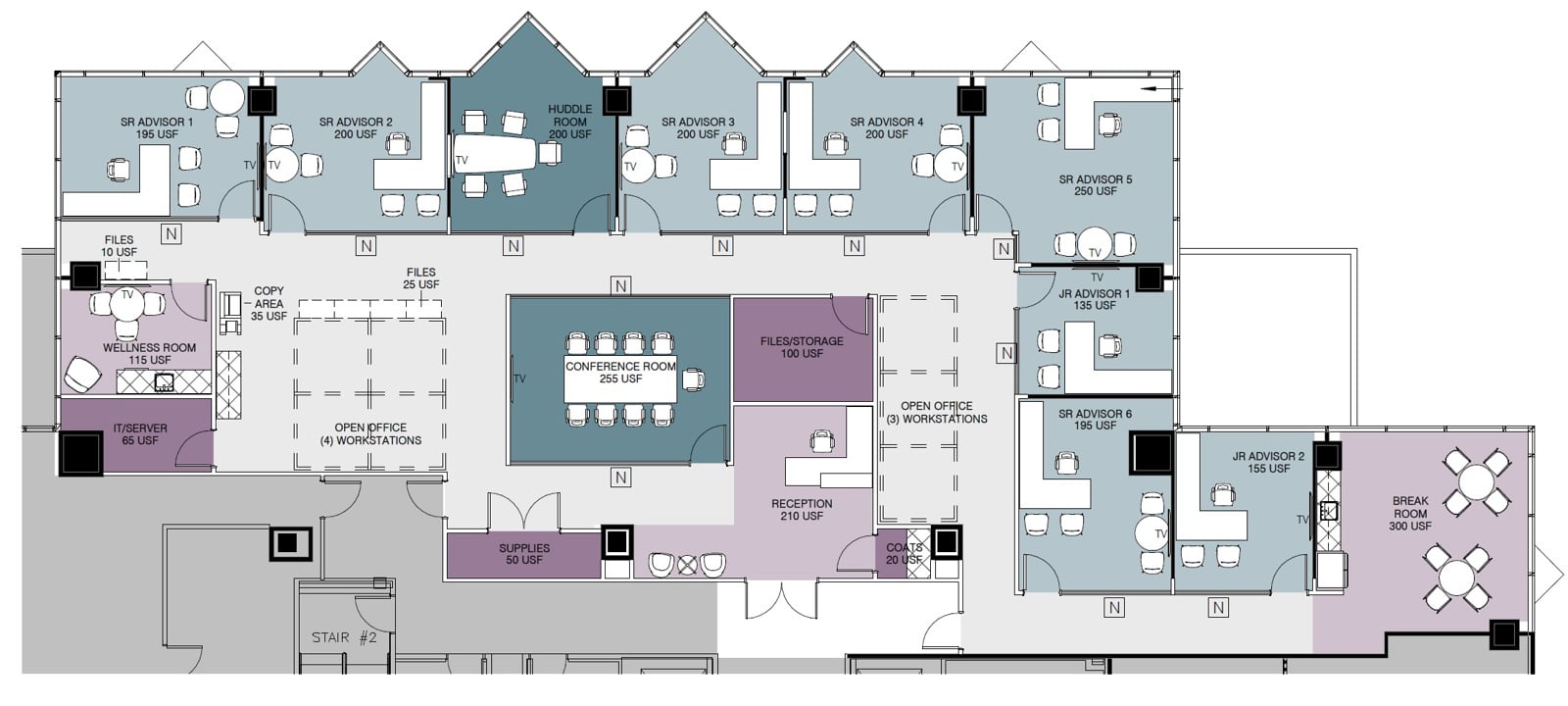 2800 Post Oak Floorplan