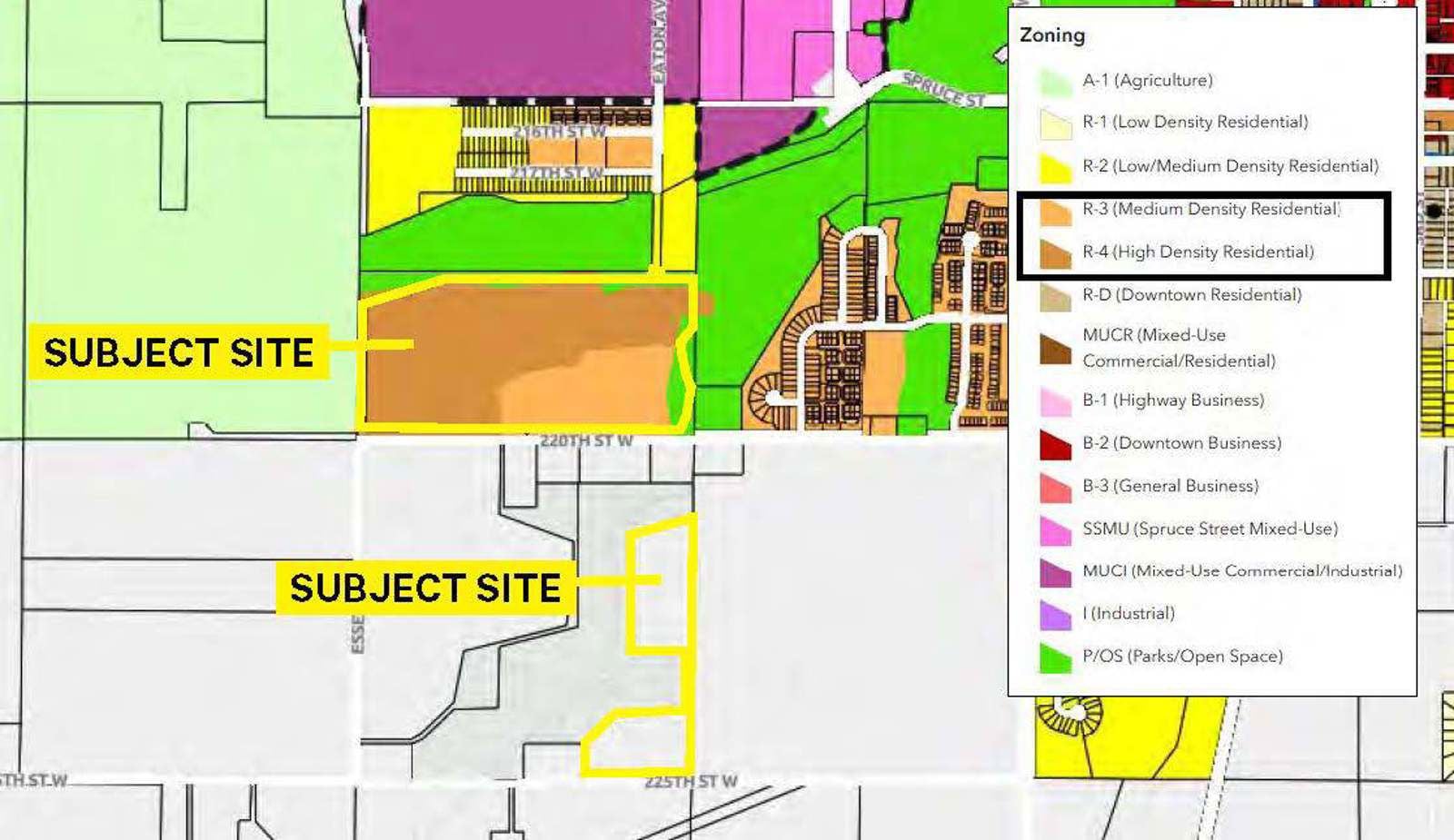 Farmington, MN Residential Properties (87.17 acres) Zoning