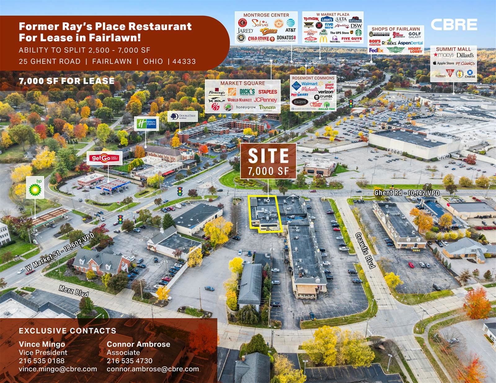 Former Ray's Place Restaurant For Lease in Fairlawn! 25 Ghent Road - Image 1