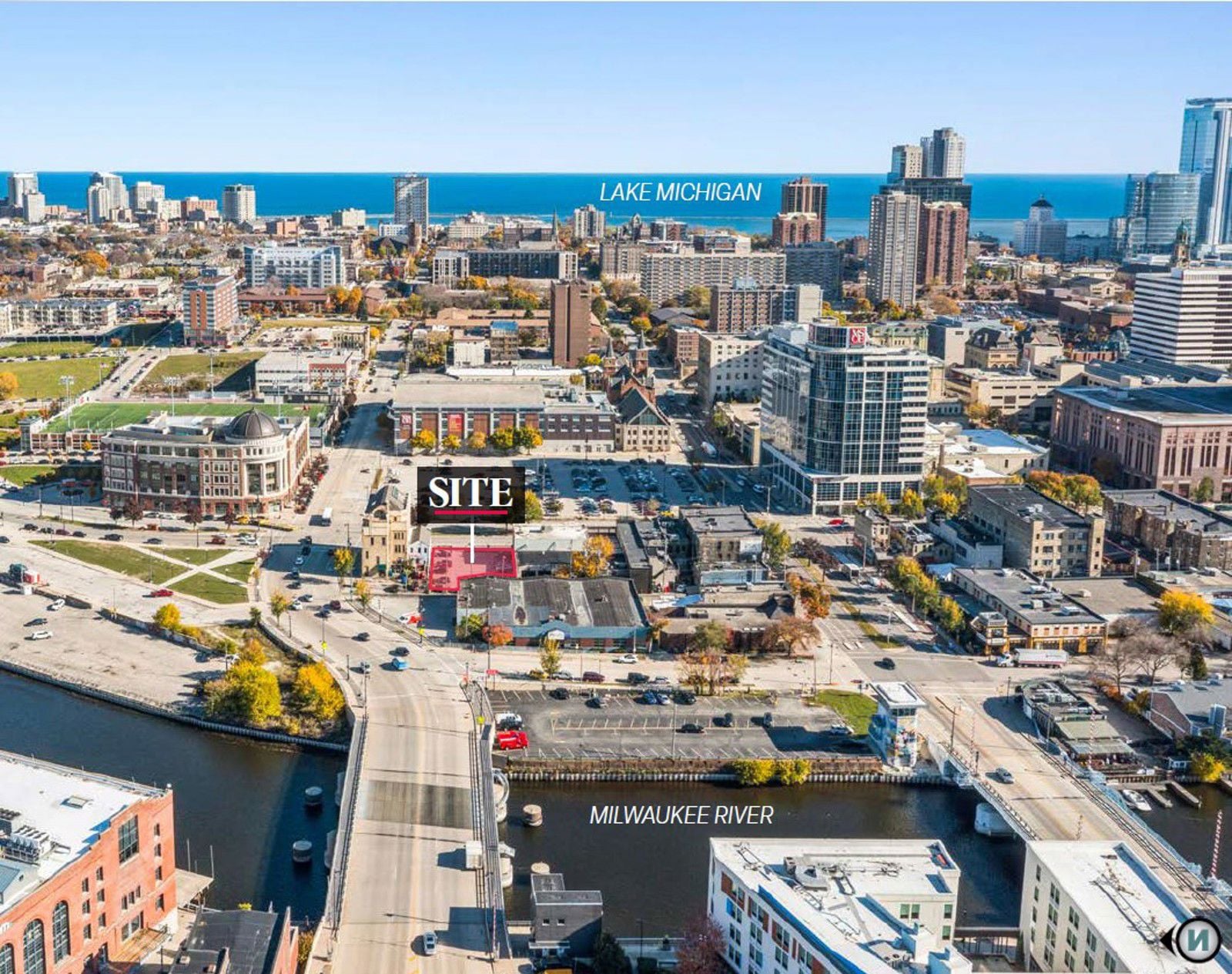 Site Aerial 2_1233 N Water St, Milwaukee