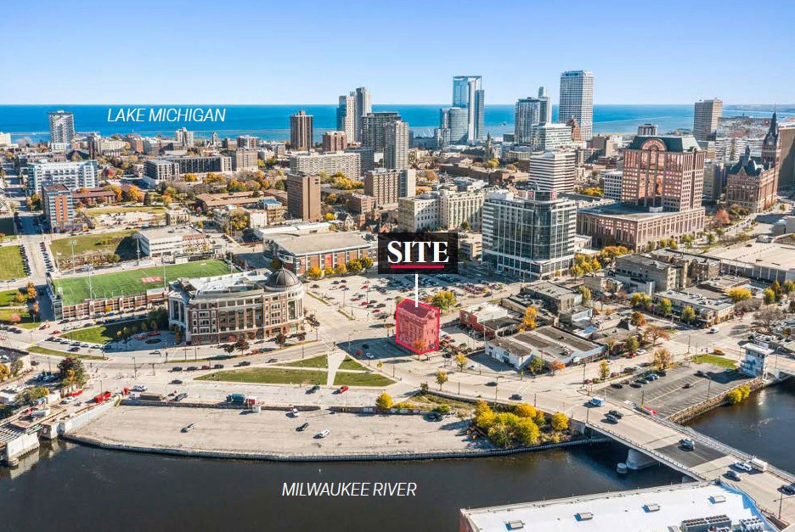 Site Aerial_1245-1247 N Water St, Milwaukee