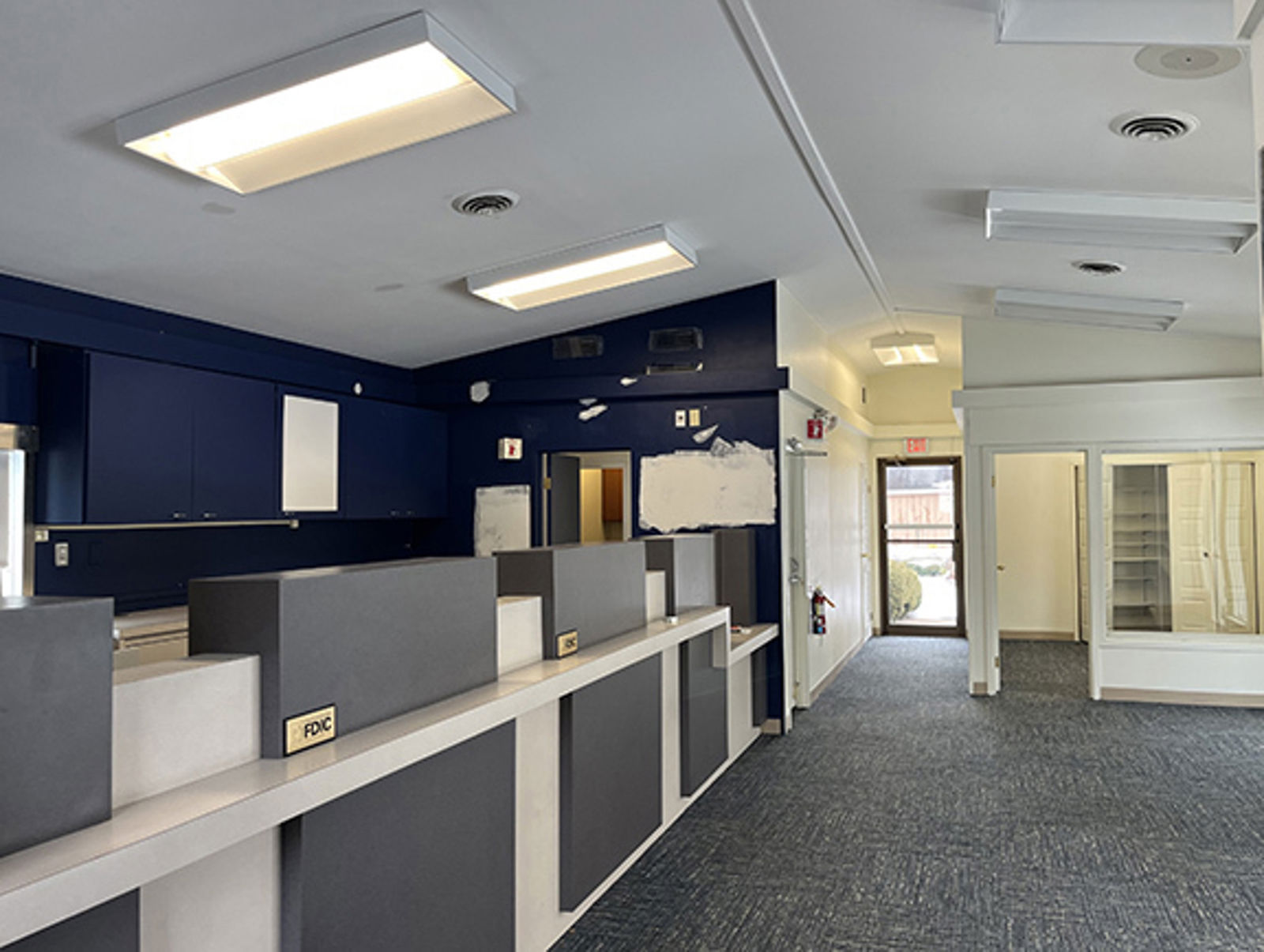 lobby facing side exit