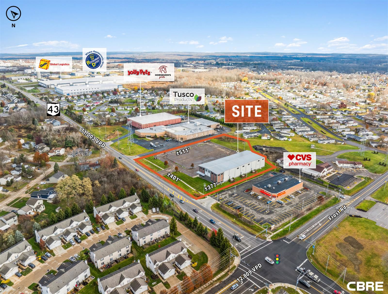 For Sale: 20,000 SF on 4.17 Acres Rare High Bay Special Use Building 9960 Ohio 43 - Image 2