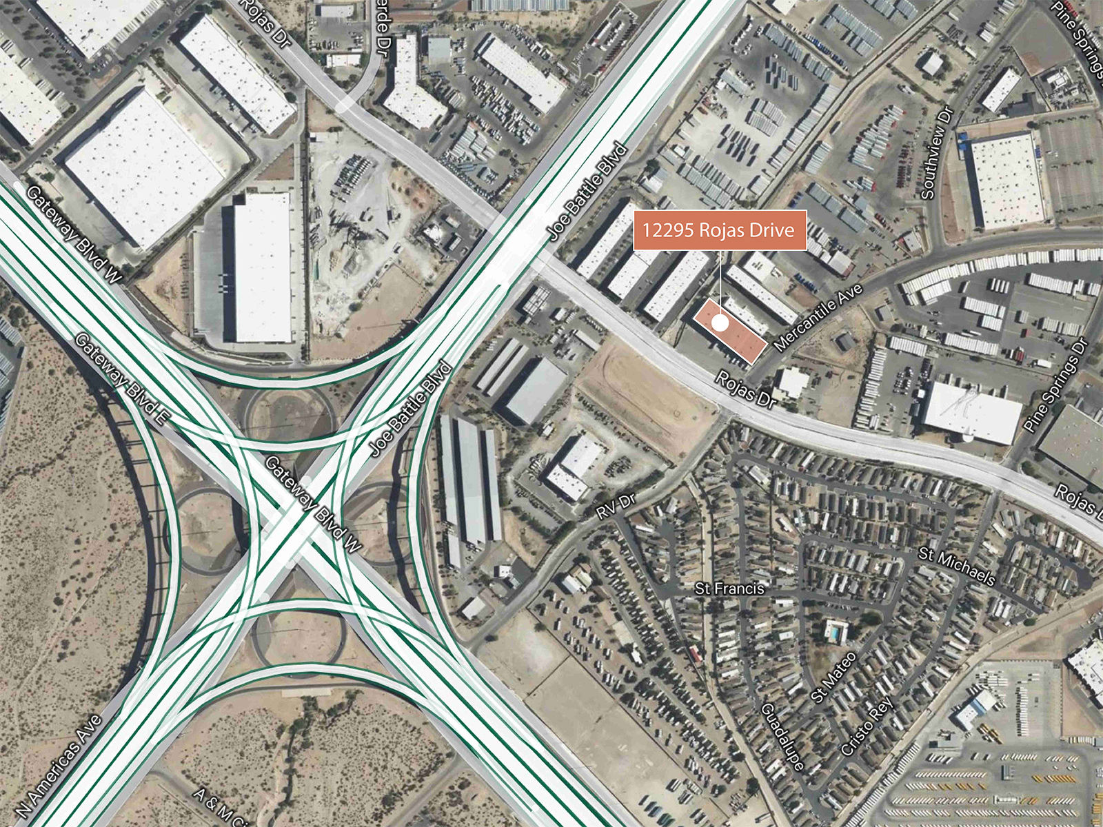 12295 Rojas Drive - Aerial View