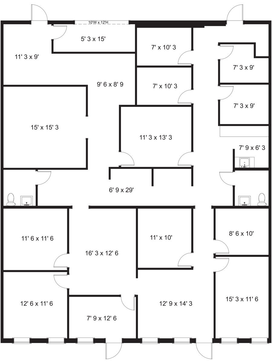 4300 Fort St #105 - Floorplan