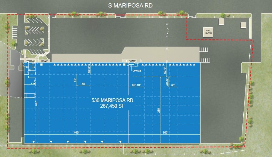 536 Mariposa Road - site plan