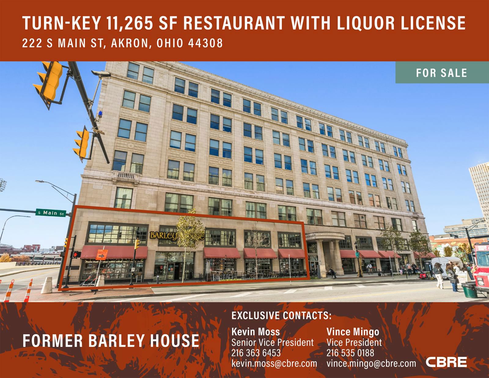 Turn-Key 11,265 SF Restaurant with Liquor License 222 South Main Street - Image 1