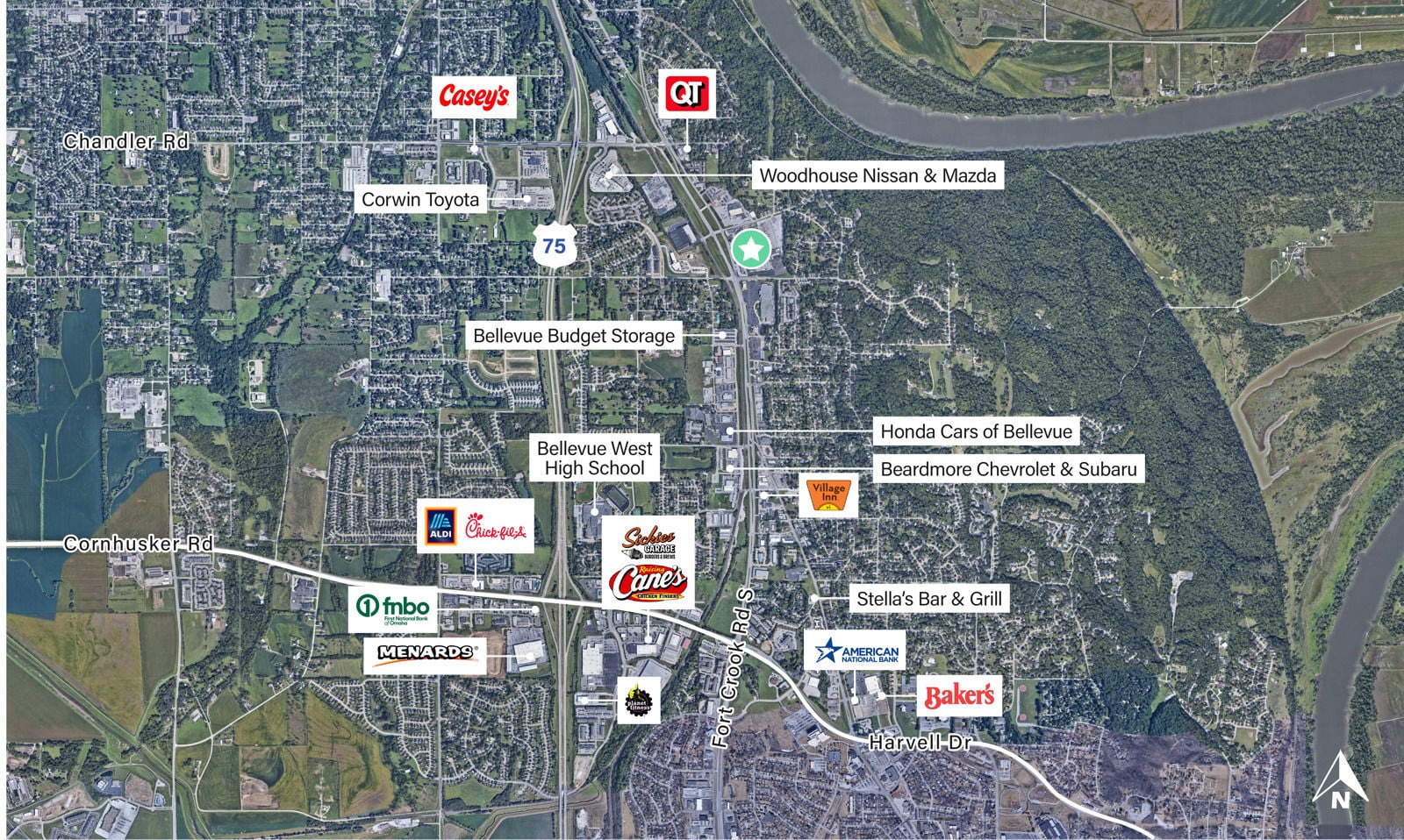 Service garage located in Southroads Technology Park 1003 Fort Crook Road North - Image 11