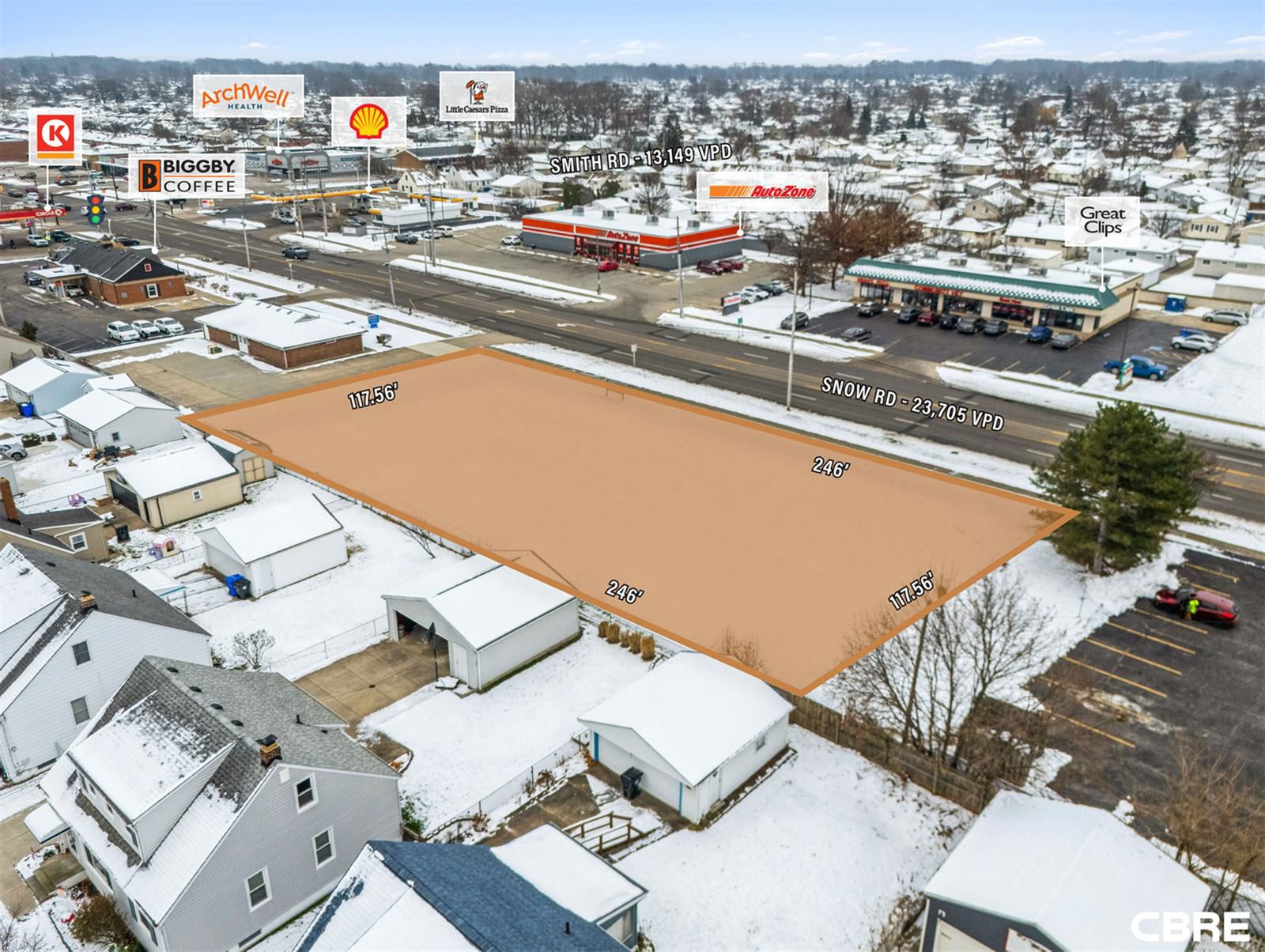 0.63 AC Snow Rd Development Site 15500 Snow Road - Image 2