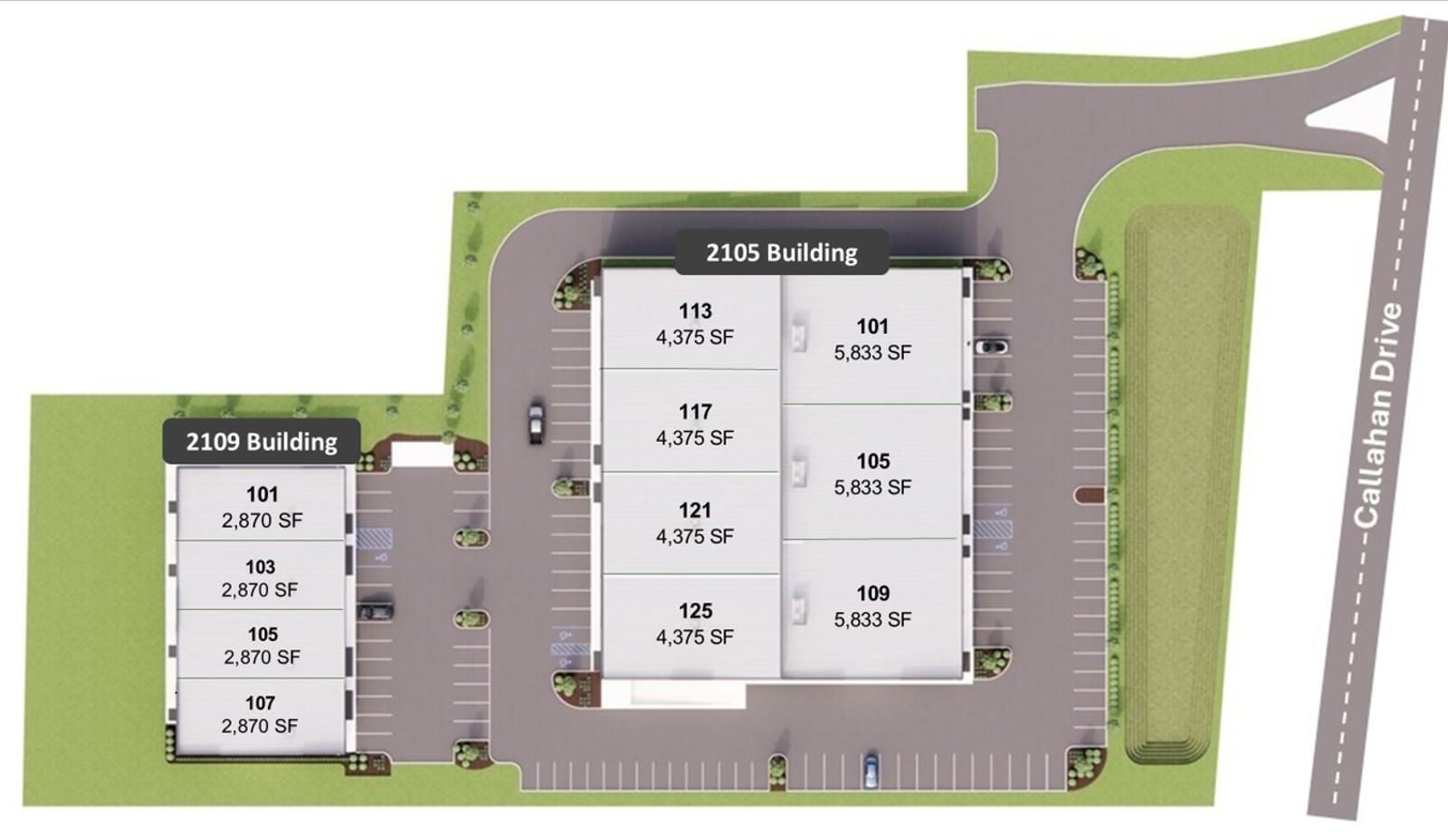 CCC Buildings, site plans and suites 8.26.2026