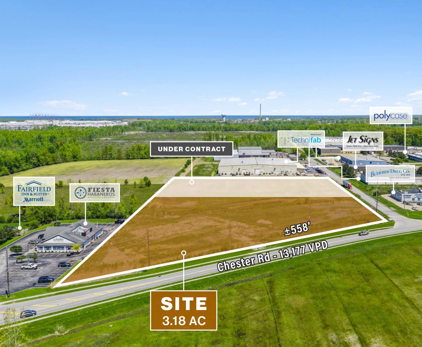3.18 AC Avon Highway Exit Land Site 38550 Chester Road - Image 2