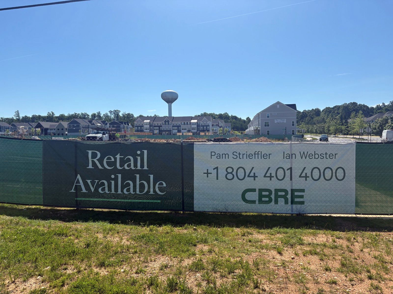 NEW CBRE signage at TG