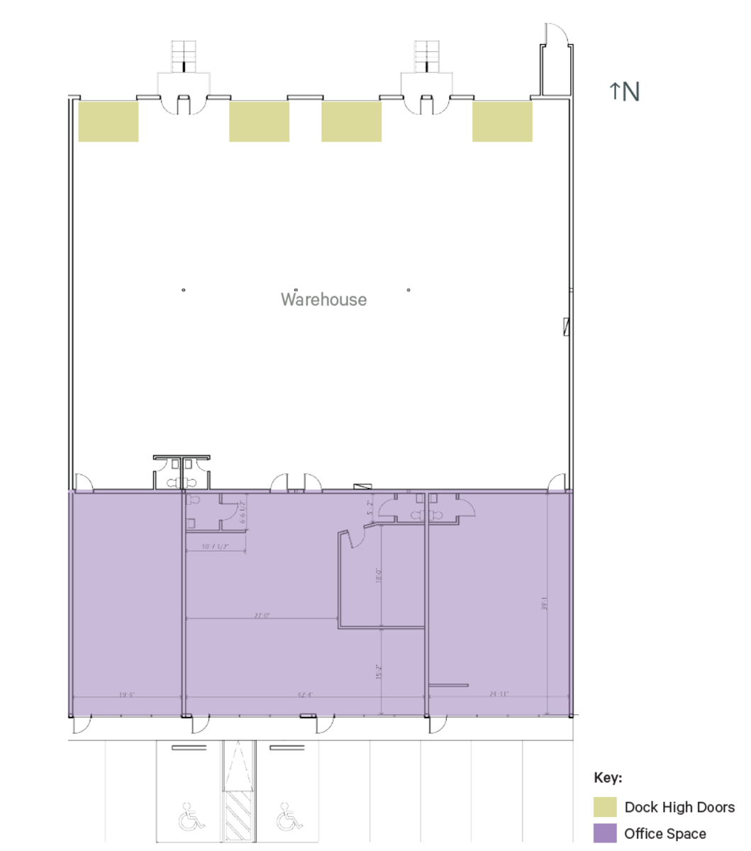 6593 Powers Ave - Bld 1 - Suites 5-8 - Floor Plan