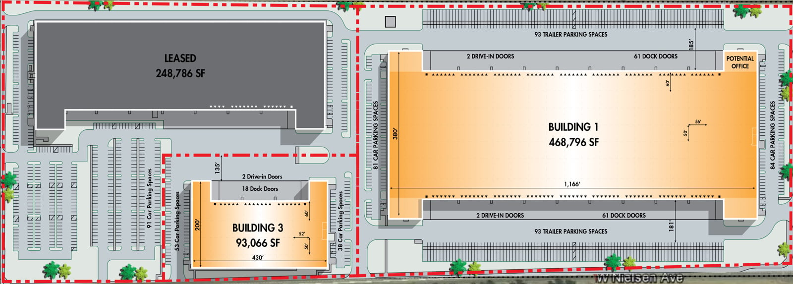 2740 W Nielsen Ave Site Plan