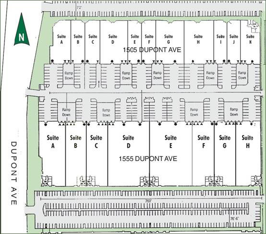 1555 Dupont Suite A Floorplan