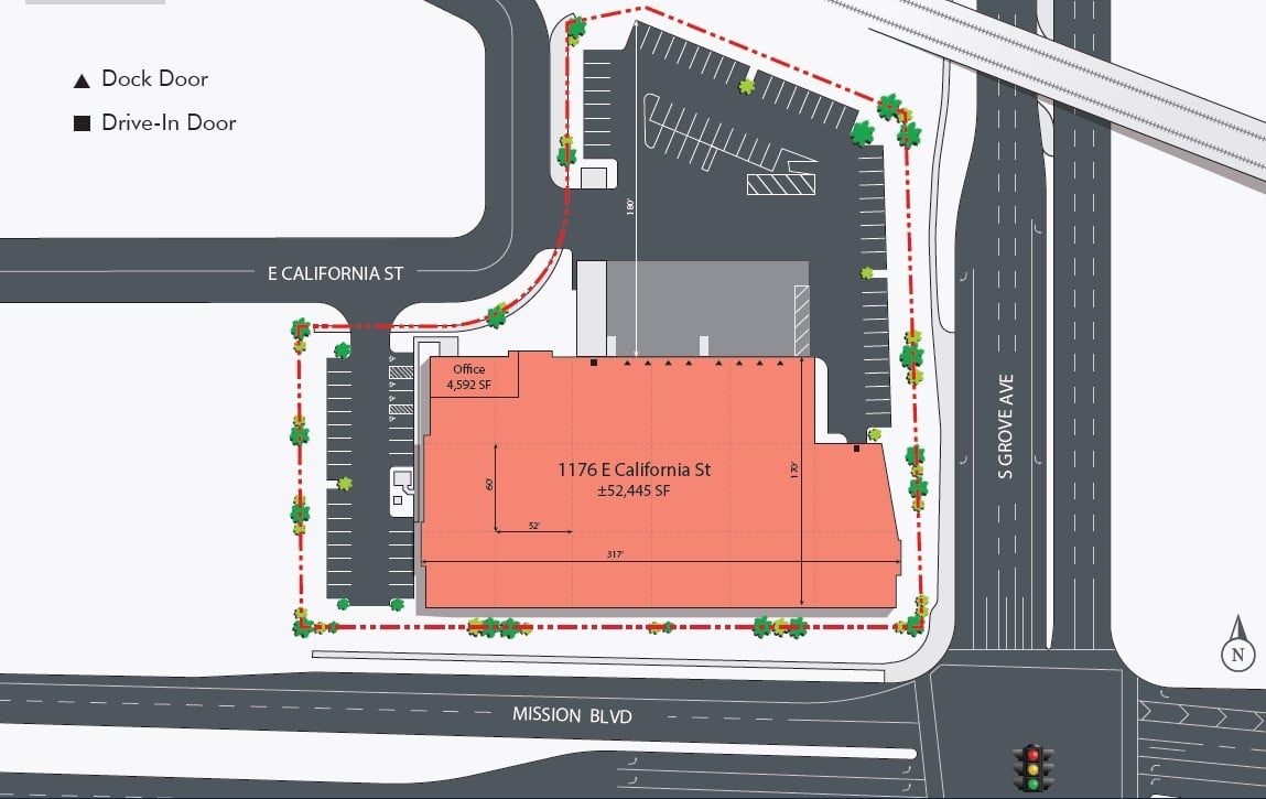 1176 E. CA St. - Site Plan