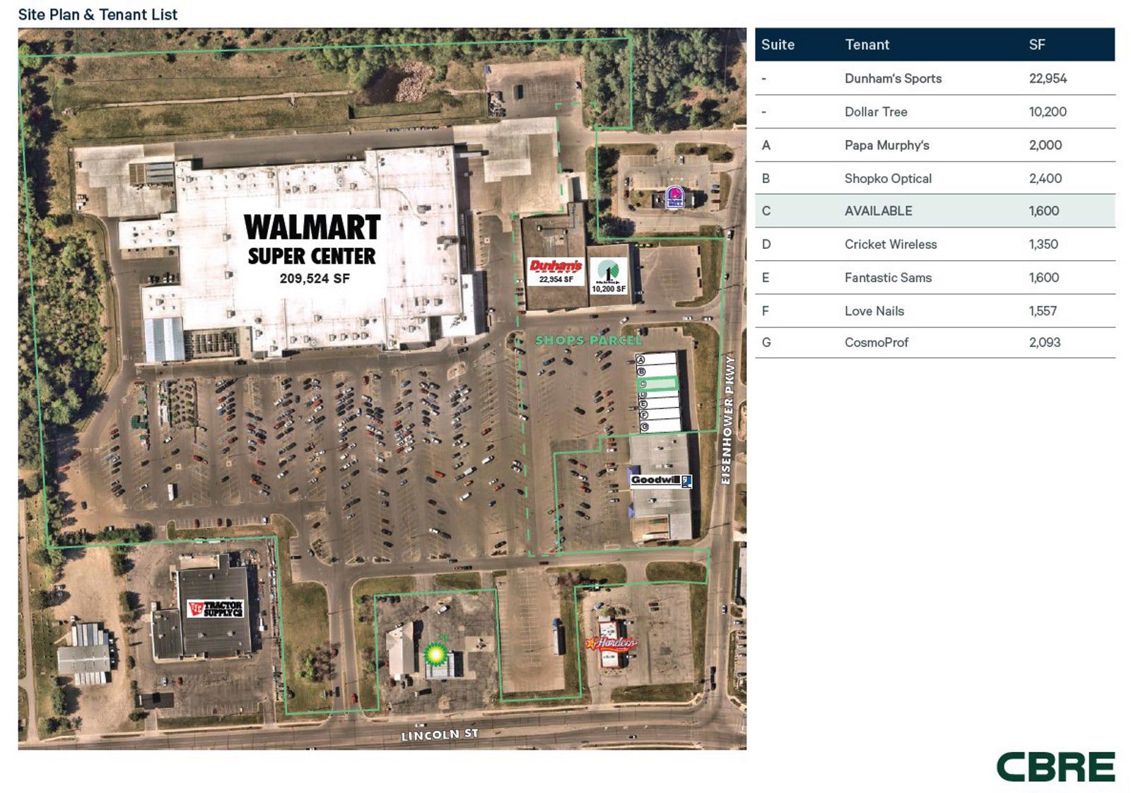 Lincoln Plaza Shops, Rhinelander_Site Plan