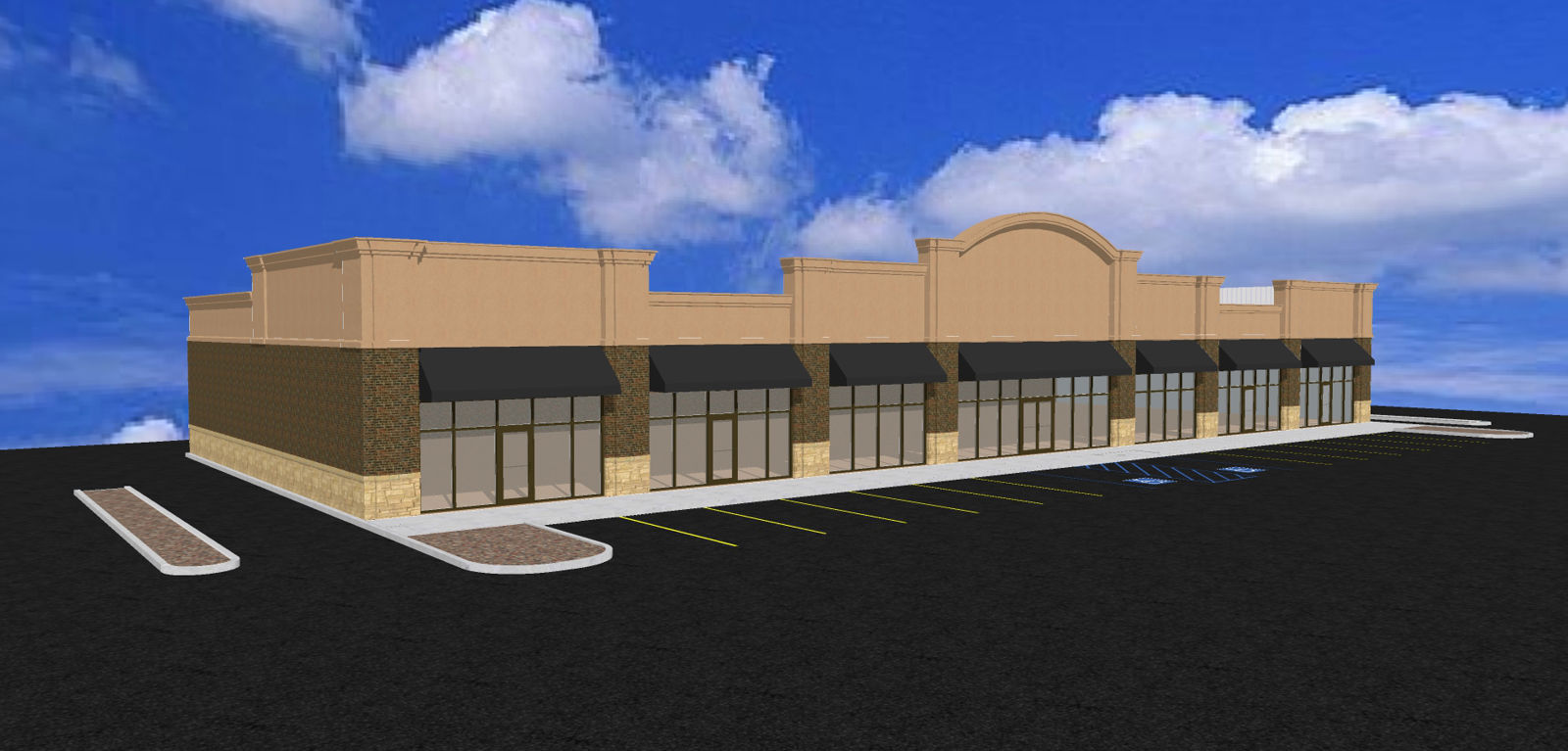 10,000sqft Retail angle view