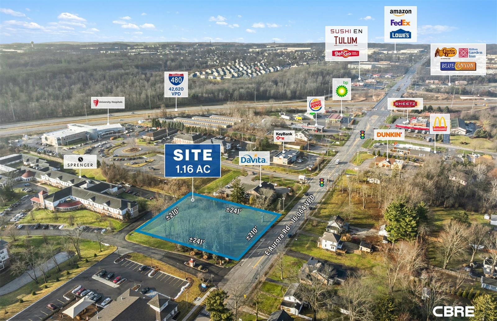 1.16 AC Development Site 2600 East Aurora Road - Image 3
