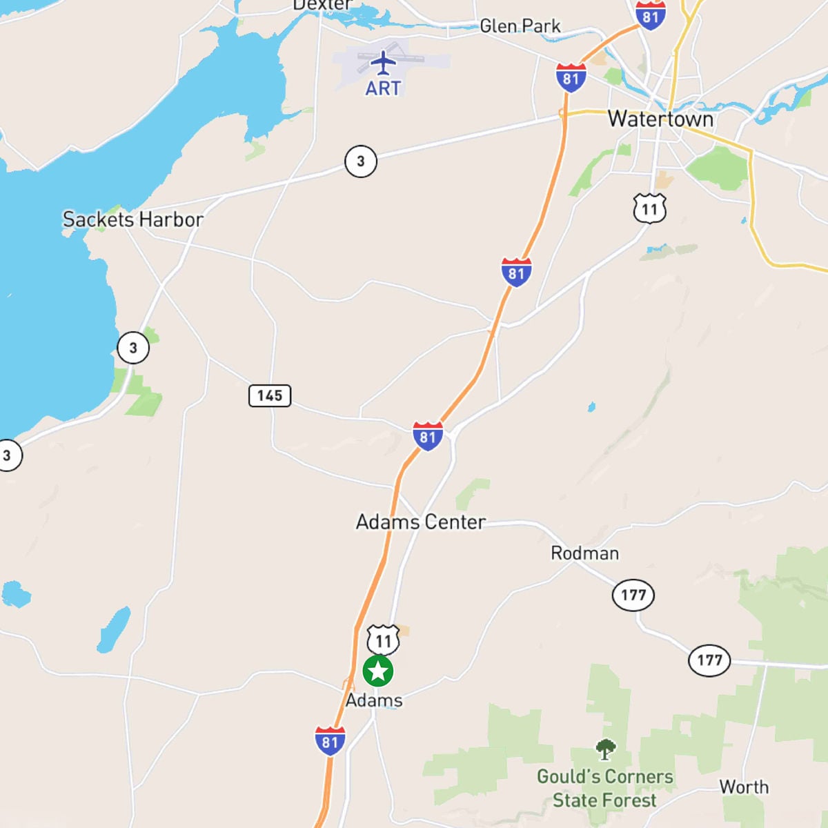 Map of Route 11 Property