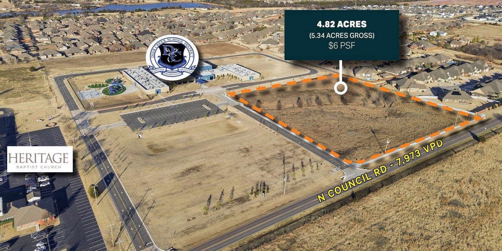 OKC 4.82 Acres Along N Council Rd - Hero - 1.28.26