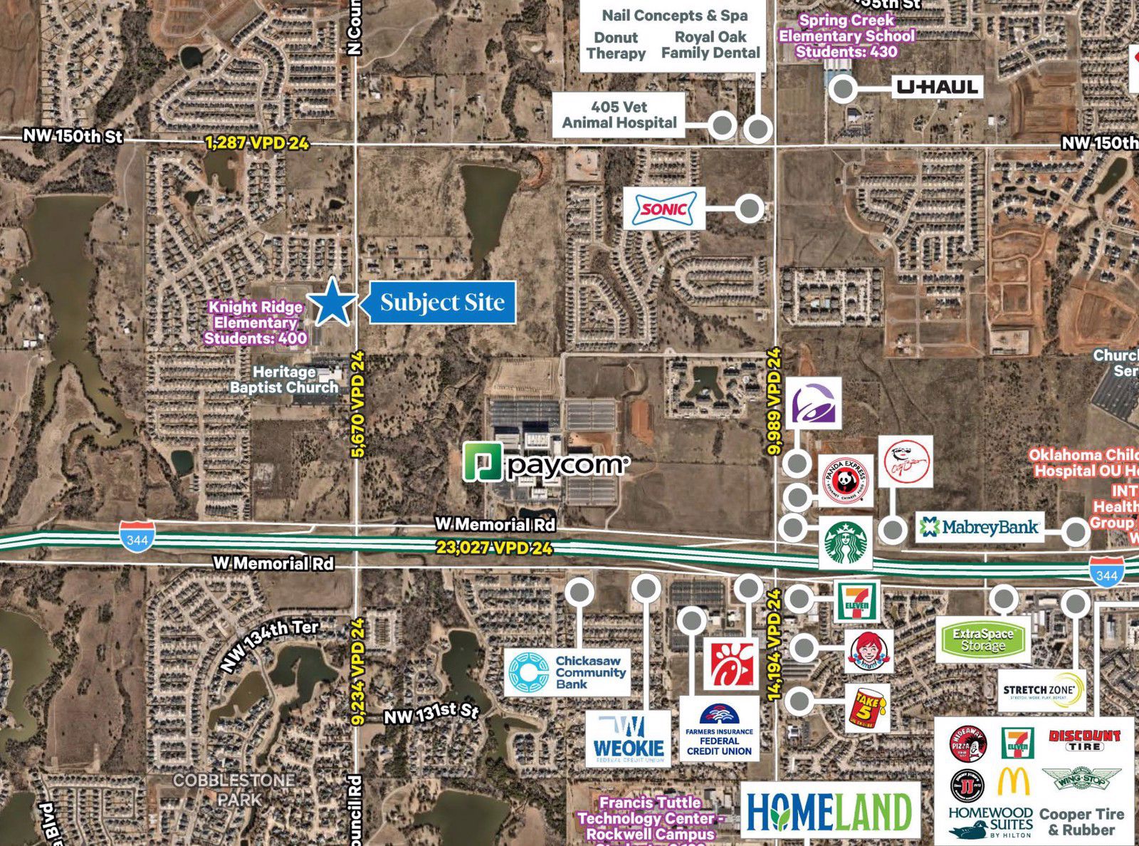 OKC 4.82 Acres Along N Council Rd - aerial - 1.28.26