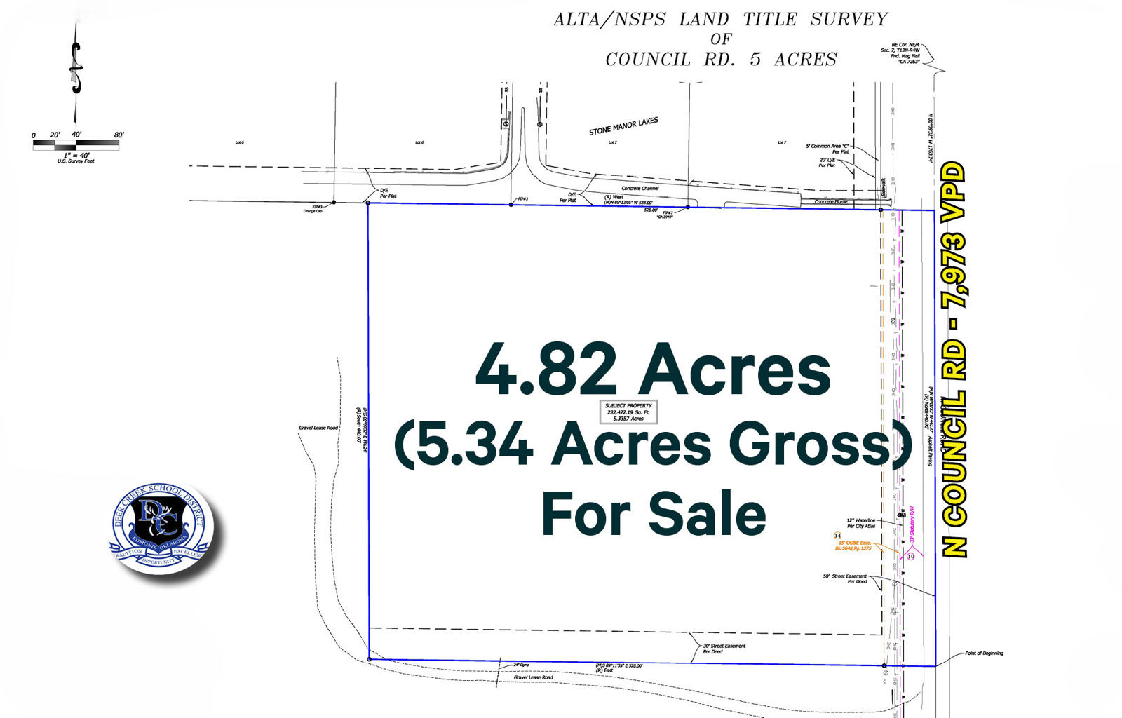 OKC 4.82 Acres Along N Council Rd - survey - 1.28.26