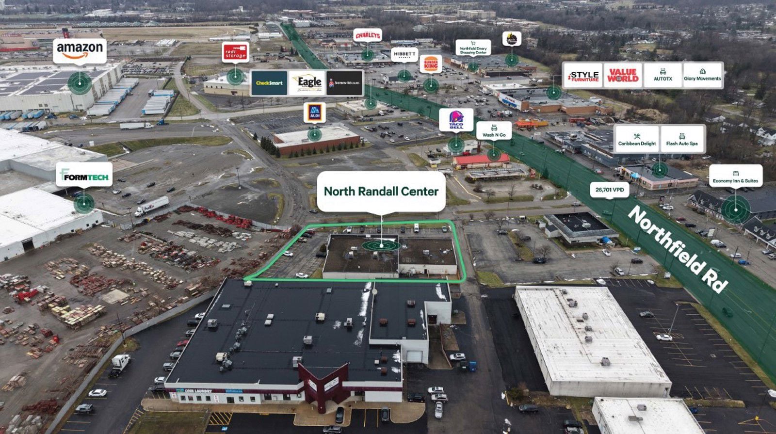 aerial 1_N Randall Center - N Randall, OH