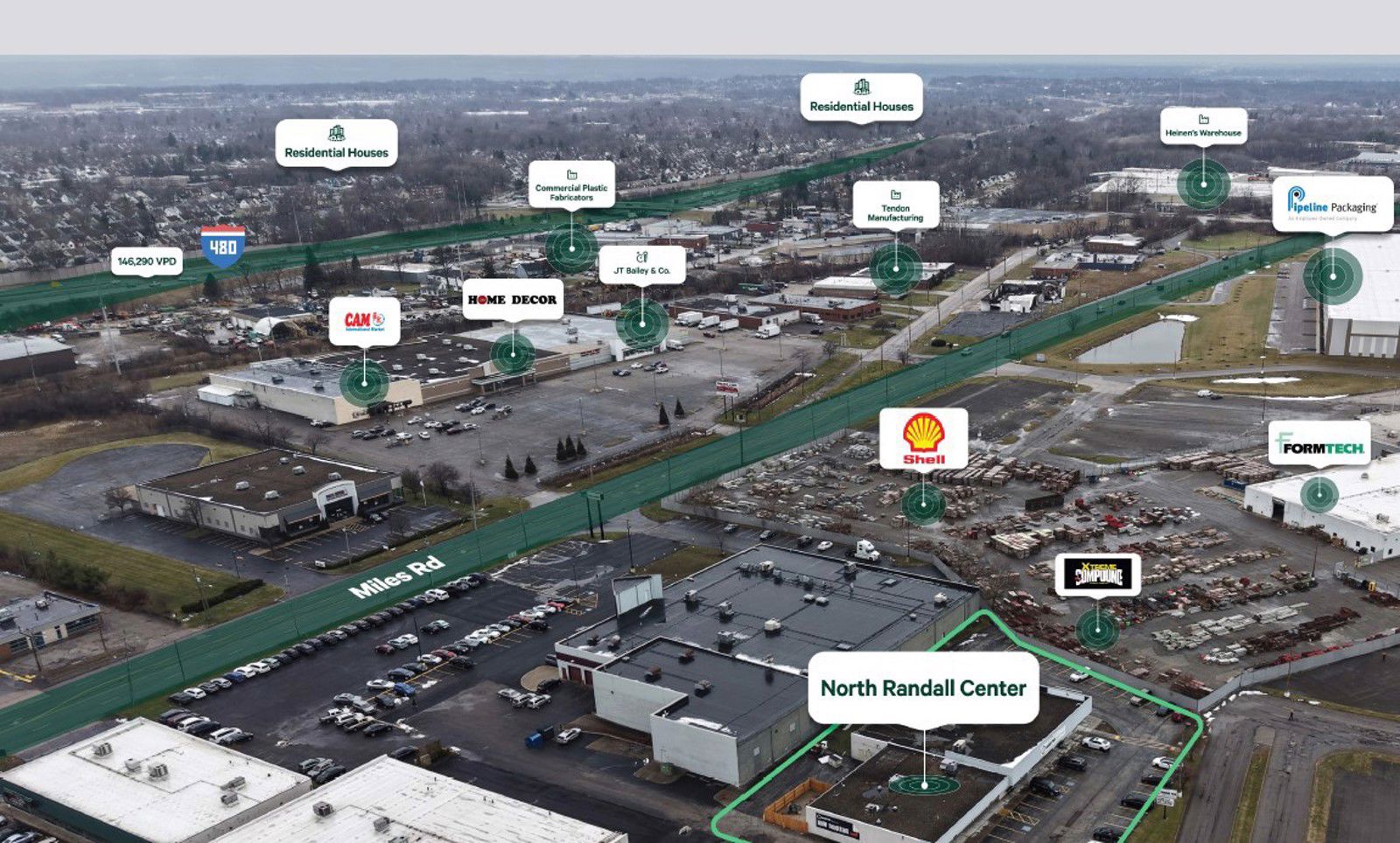 aerial 2_N Randall Center - N Randall, OH