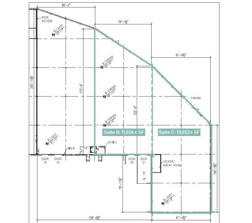 Marked Floor Plan - 4709 Allmond Ave - 4B & 4C