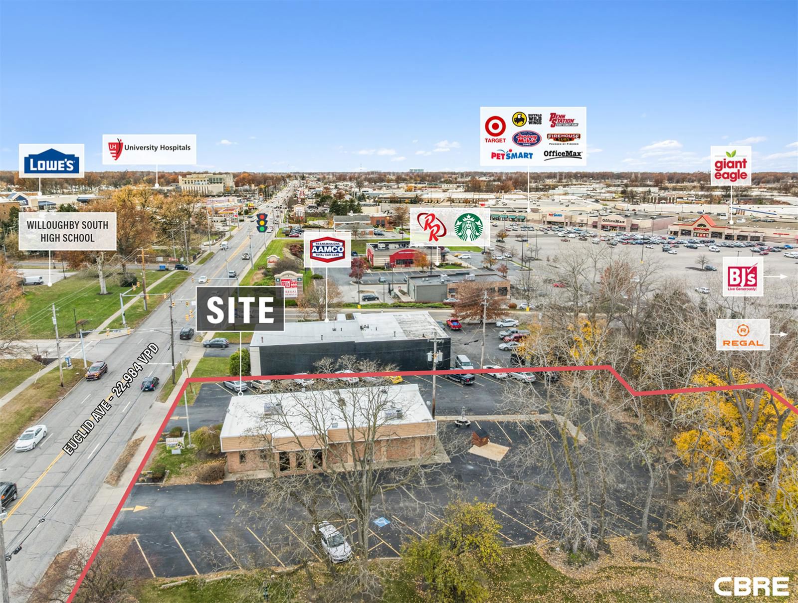 Freestanding 2,134 SF Retail with Drive-Thru on 1 Acre in front of Willoughby Commons 36751 Euclid Avenue - Image 2